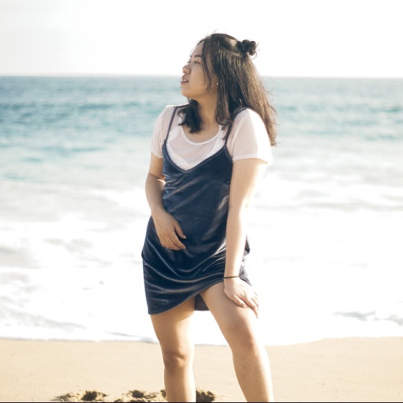 Hollister Blue Velvet Slip - Picture 4 of 6